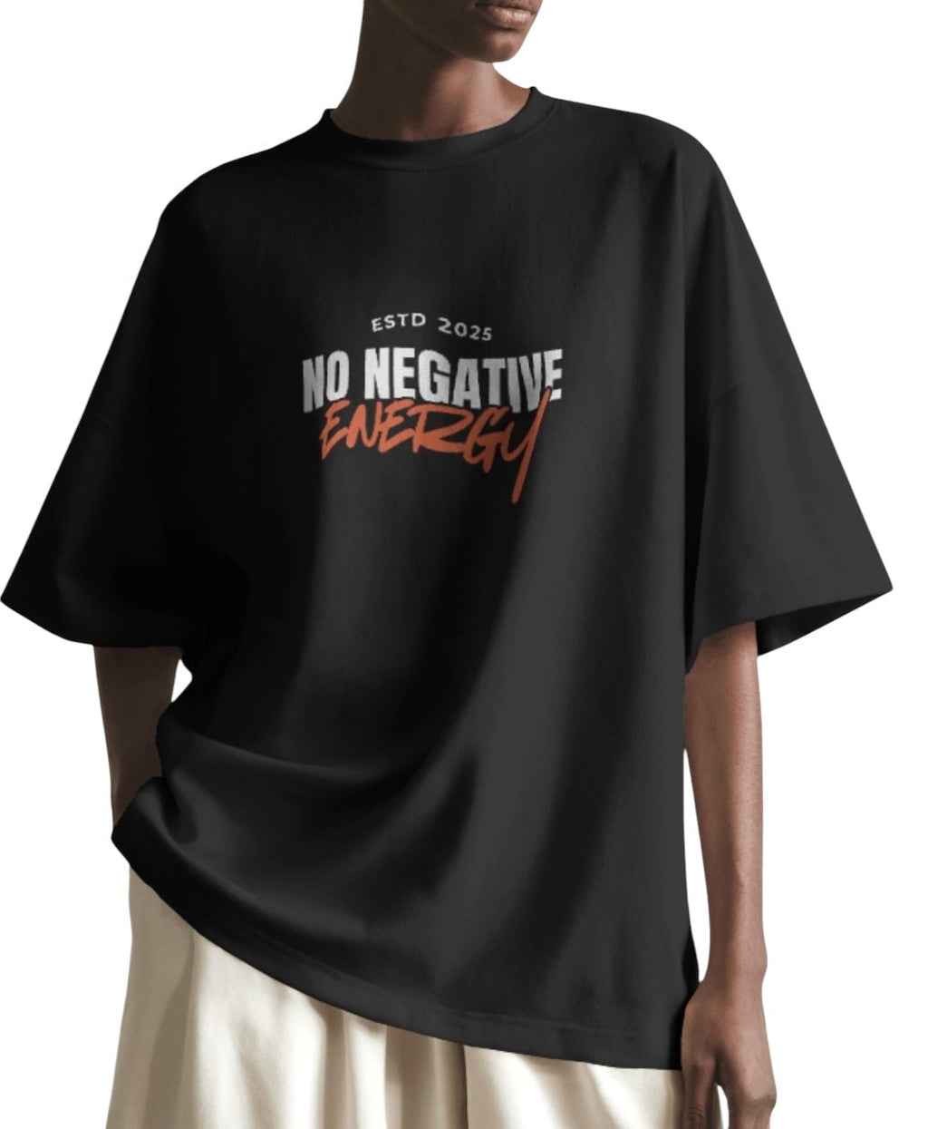 No Negative Energy Heavyweight Tee - NEXO UNIFIED